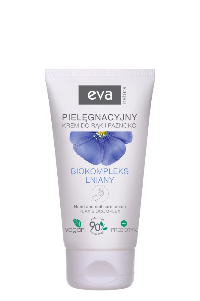 EVA NATURA Pielęgnacyjny krem do rąk i paznokci i biokompleksem lnianym